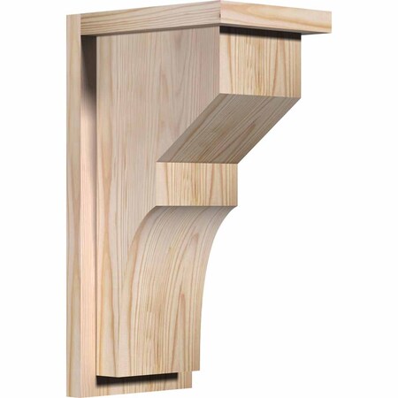 Ekena Millwork Monterey Smooth Corbel w/Backplate, Douglas Fir, 7 1/2"W x 10"D x 18"H COR08X10X18MON01SDF